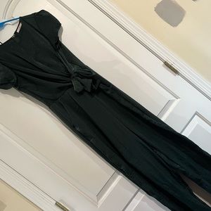 Silk green jumpsuit